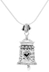 Handcrafted in Sterling Silver, the Grandmother Bell Pendant is the perfect gift to honor that precious relationship with grandma. With words like "Granny" and "Memaw" decorating its sides,