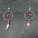 Dream Catcher Coral Earrings