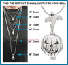 Jack O'Lantern Bell Pendant Necklace Gift Set