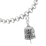 Quilting Hands Charm Bell with Rolo