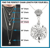 Sand Dollar Bell Pendant Gift Set