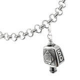 Square by Square Bell Charm with Rolo