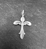 Fleur de Lis Cross with Jumpring