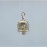 In this video you can see our handcrafted Gold Quilt With Love Charm Bell from all sides (360 view). 