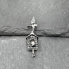 Birdhouse Bell Pendant - SILVER PLATED