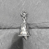 Dragonfly Bell Pendant - SILVER PLATED