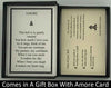 Your Amore Bell Necklace Gift Set comes with a beautiful 30” diamond cut rope chain, polishing cloth and a black gift box with this gift card. This unique and romantic gift set features a prominent heart design. Handcrafted in sterling silver, the Amore Bell Necklace makes a bold statement regarding how you feel about the one you love.