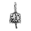 Handcrafted in Sterling Silver, the front and back of the DKG Texas Key Charm Bell features the silhouette of Texas with a key hole in the center. The clapper is an old fashion skeleton key and on each side the letters "DKG" are boldly carved with decorative scroll