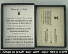Comes in A Gift Box With Fleur de Lis Bell Pendant Card