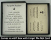 Comes in A Gift Box With Forget Me Not Bell Pendant Card