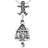 Handcrafted in Sterling Silver, the Holiday Memories Bell Pendant has an unmistakable Christmas theme with its gingerbread house shape, lollipop clapper, and gingerbread man bail.