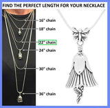 The Spring Flower Bell necklace gift set comes with a 22 inch sterling silver necklace chain and silver polishing cloth.