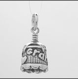 In this video you can see our handcrafted sterling silver Beloved Grandmother Charm Bell from all sides (360 view). 