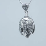 In this video you can see our handcrafted sterling silver Guardian Angel Bell Pendant. 