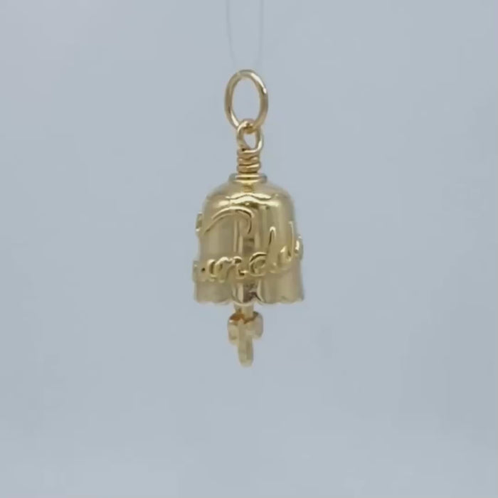 In this video you can see our handcrafted Gold Granddaughter Charm Bell from every angle. 
