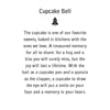 Cupcake Bell Pendant