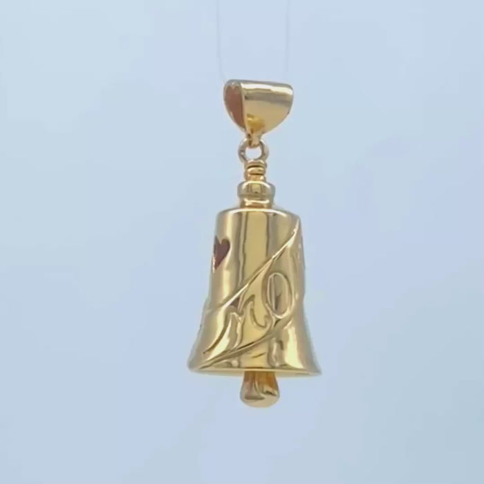 In this video you can see our handcrafted Gold Treasured Mom Bell Pendant from every angle. 