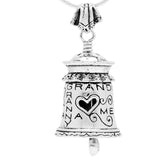 The Grandmother Bell Necklace is the perfect gift to honor that precious relationship with grandma. With words like "Granny" and "Memaw" decorating its sides, this silver bell is inspired by those who have inspire us.