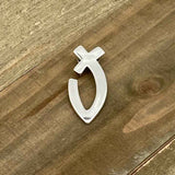 Ichthys Cross Pendant - First you see the fish