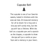Cupcake Charm Bell