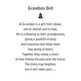 Grandson Charm Bell - "Grandson is a gift"