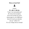 Rely on God Bell Pendant