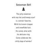 Snowman Pendant & Charm Bell Set