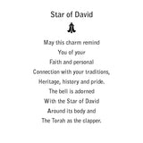 Star of David Charm Bell