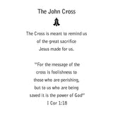 John's Cross – Sterling Silver