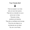 True Friend Bell Pendant